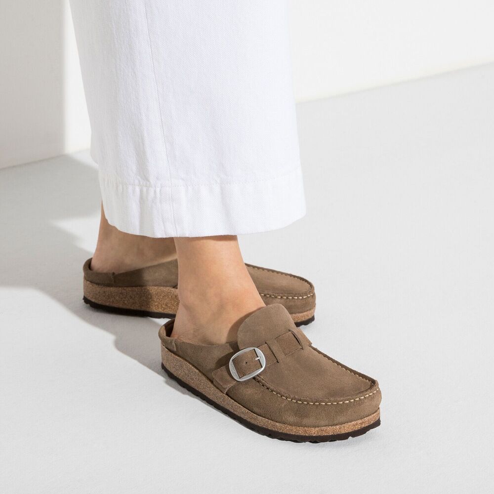 Birkenstock Buckley Suede Clogs EU 38 Womens 7-7.5 Mules